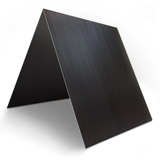 Black Brushed Aluminum Sheet